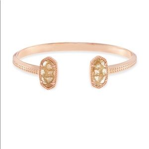 Kendra Scott Elton bracelet gold dusted glass RSG